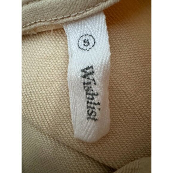 Wishlist Tan Short Sleeve Drawstring Waist Mini Romper Womens Size Small - Picture 5 of 7